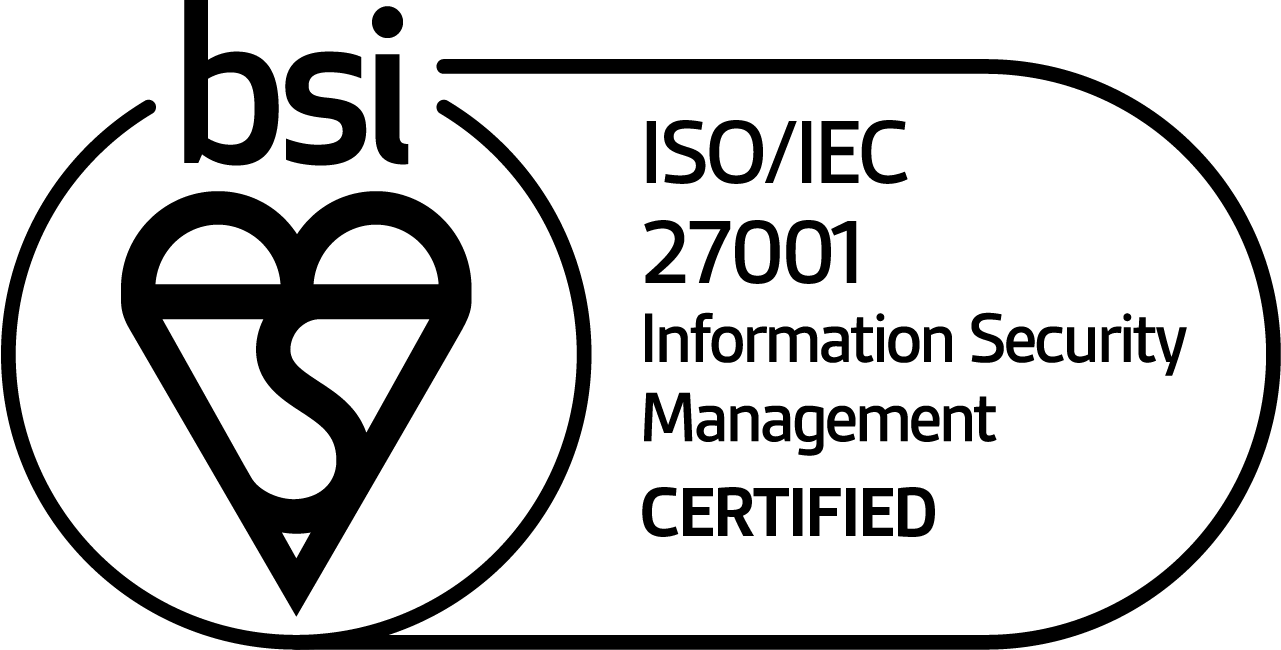 BSI ISO/IEC 27001 certified