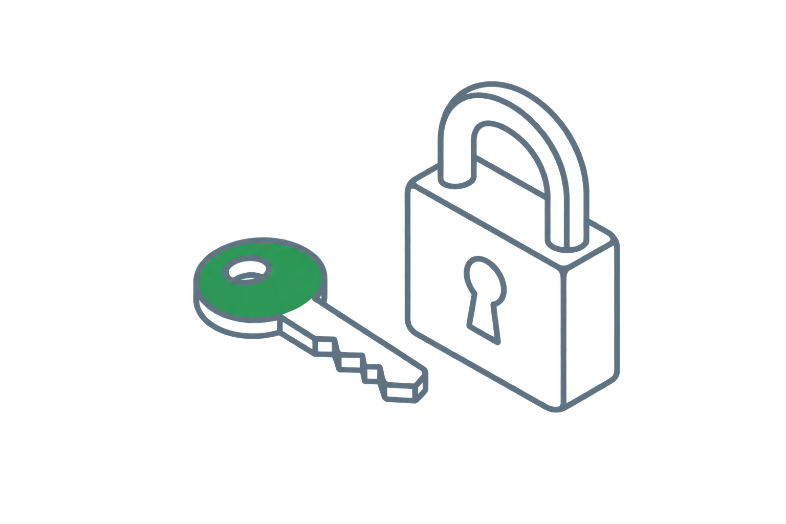 Illustration of an API key